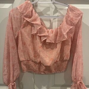 Juliette Top in Pink Gabriela Floral Privacy Please